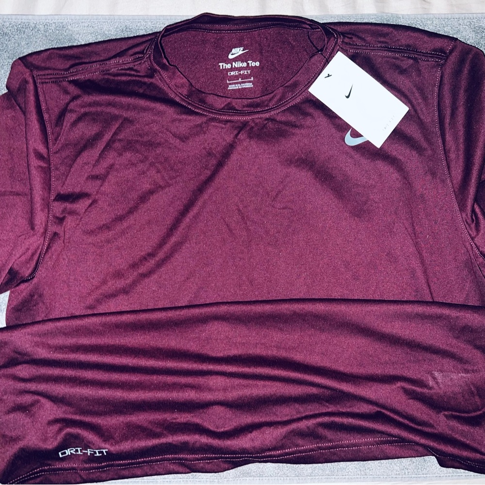 Nike Men's Burgundy Dri-FIT Tee